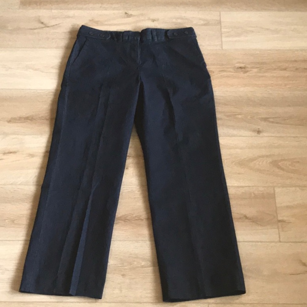 Larry Levine Dark Blue Straight Leg Stretch Denim Dress Jeans Size 10